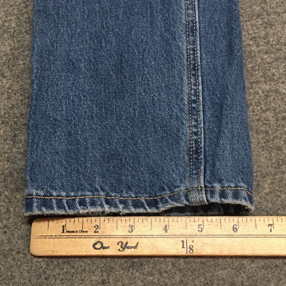 Old Navy Denim Overalls Girls Sz L 10-12 Blue Distressed Straight Leg 90s Casual
